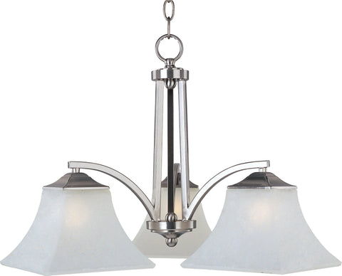 Aurora 3-Light Chandelier Satin Nickel - C157-20094FTSN