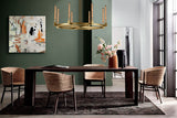 Corsica Round Chandelier 48" Vintage Barn Metal Industrial Loft Rustic Lighting Great for Living Room, Dining Room, Foyer and Entryway - A500-CG/4462/8