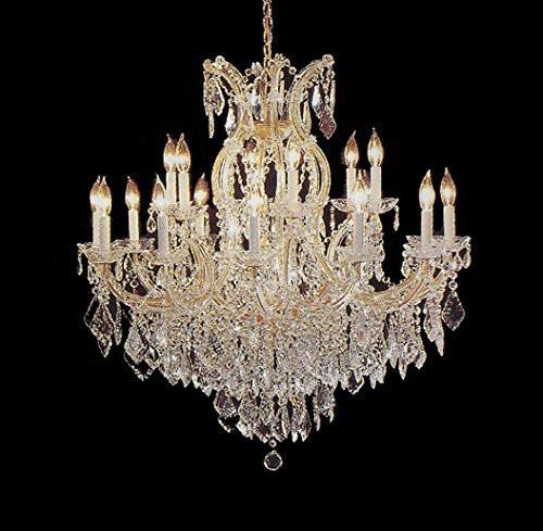 Maria Theresa Chandelier Crystal Lighting Lights Fixture Pendant Ceiling Lamp For Dining Room Entryway Living Room H38" X W37" - A500-1/21510/15+1