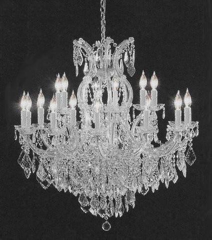 Swarovski Crystal Trimmed Chandelier Crystal Chandelier H38" W37" - A500-Silver/1/21510/15+1Sw