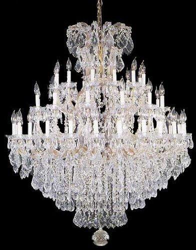 Large Foyer / Entryway Maria Theresa Empress Crystal (Tm) Chandelier Lighting H 60" W 52" - A500-Gold/2756/36+1