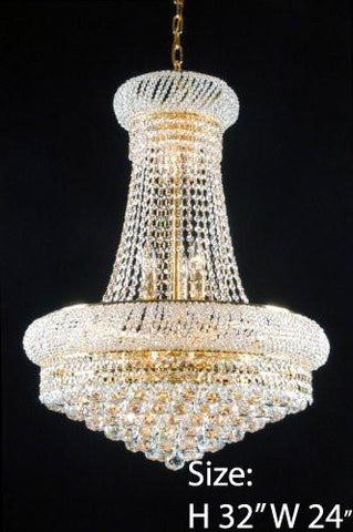 New French Empire Crystal Chandelier 24X32 - A500-542/15